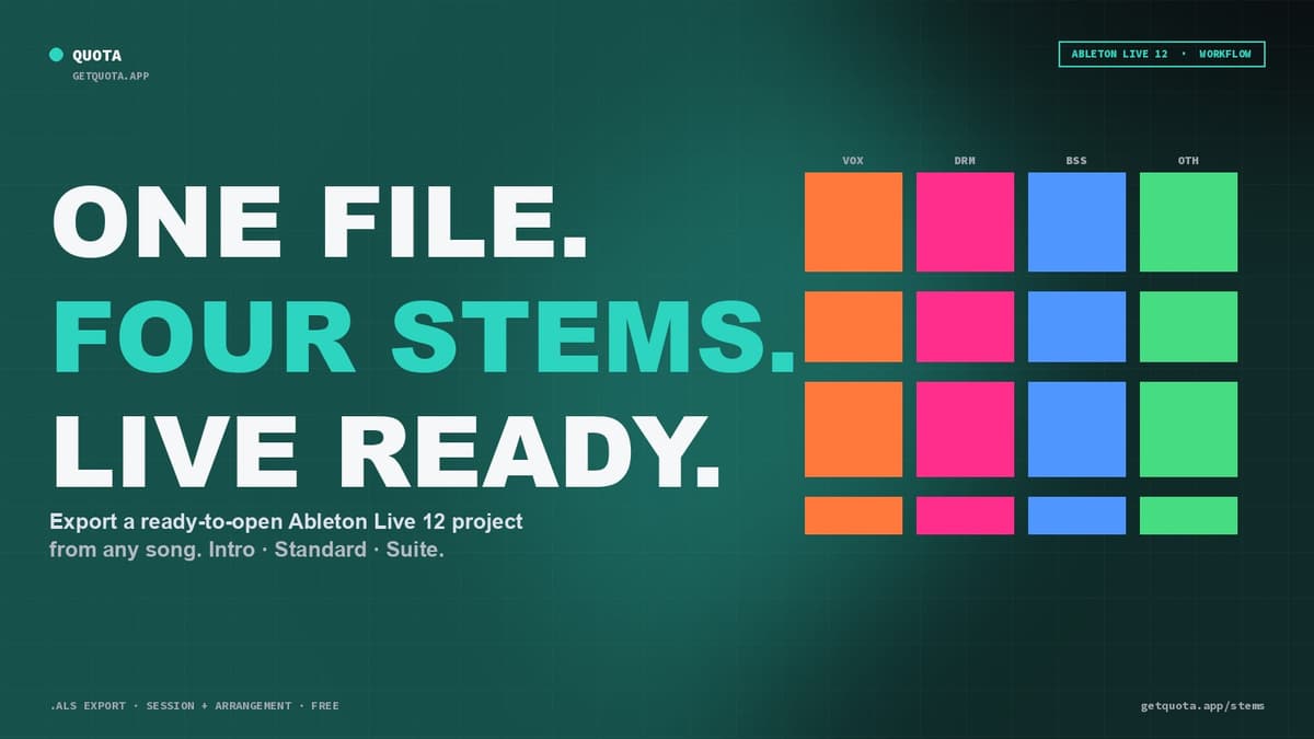 The Fastest Ableton Stem Separation Workflow (Free)