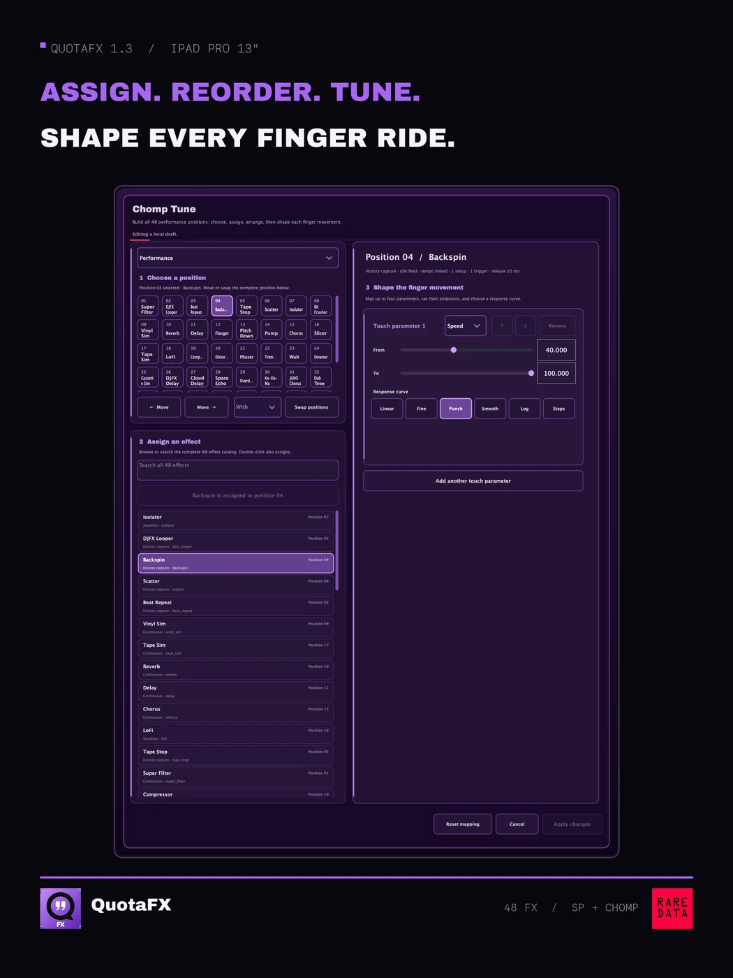 QuotaFX 1.3 on iPad: One move. Your response.