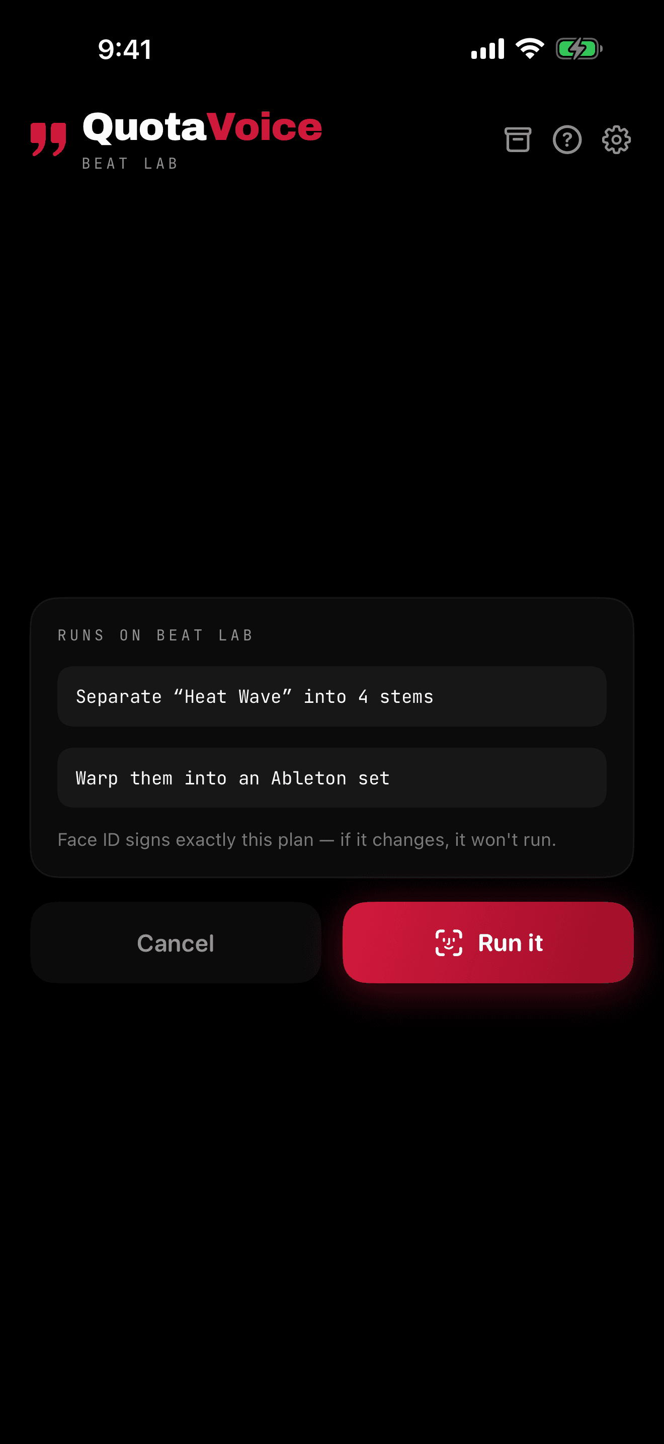 Face ID signs exactly what runs