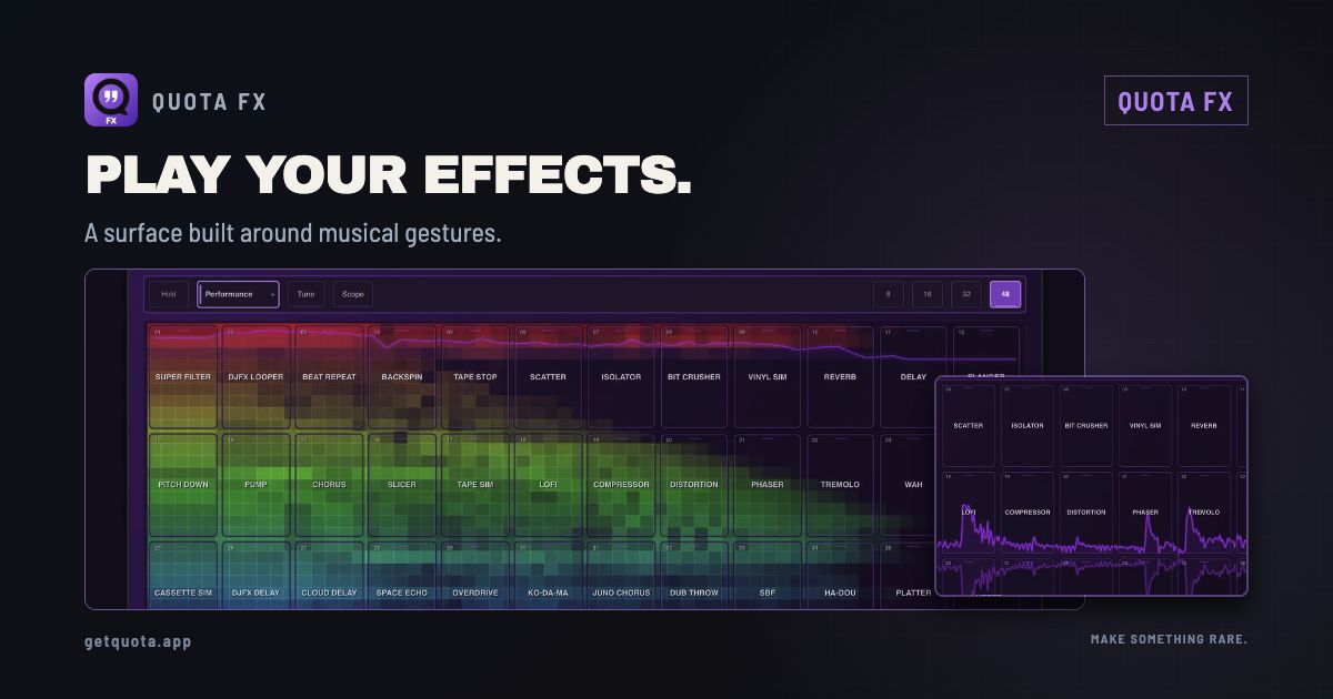 Quota FX performance controls, replacing the old price-led launch cover.